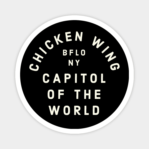 Chicken Wing Capitol of the World Buffalo NY Vintage Magnet by PodDesignShop